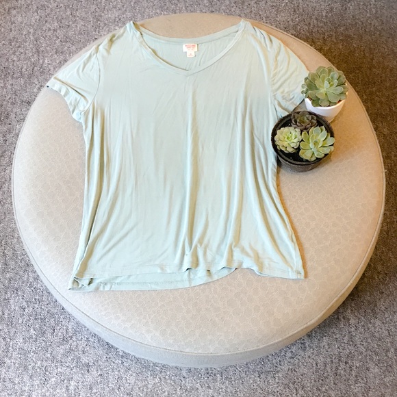 MOSSIMO Teal boyfriend tee - Picture 1 of 4